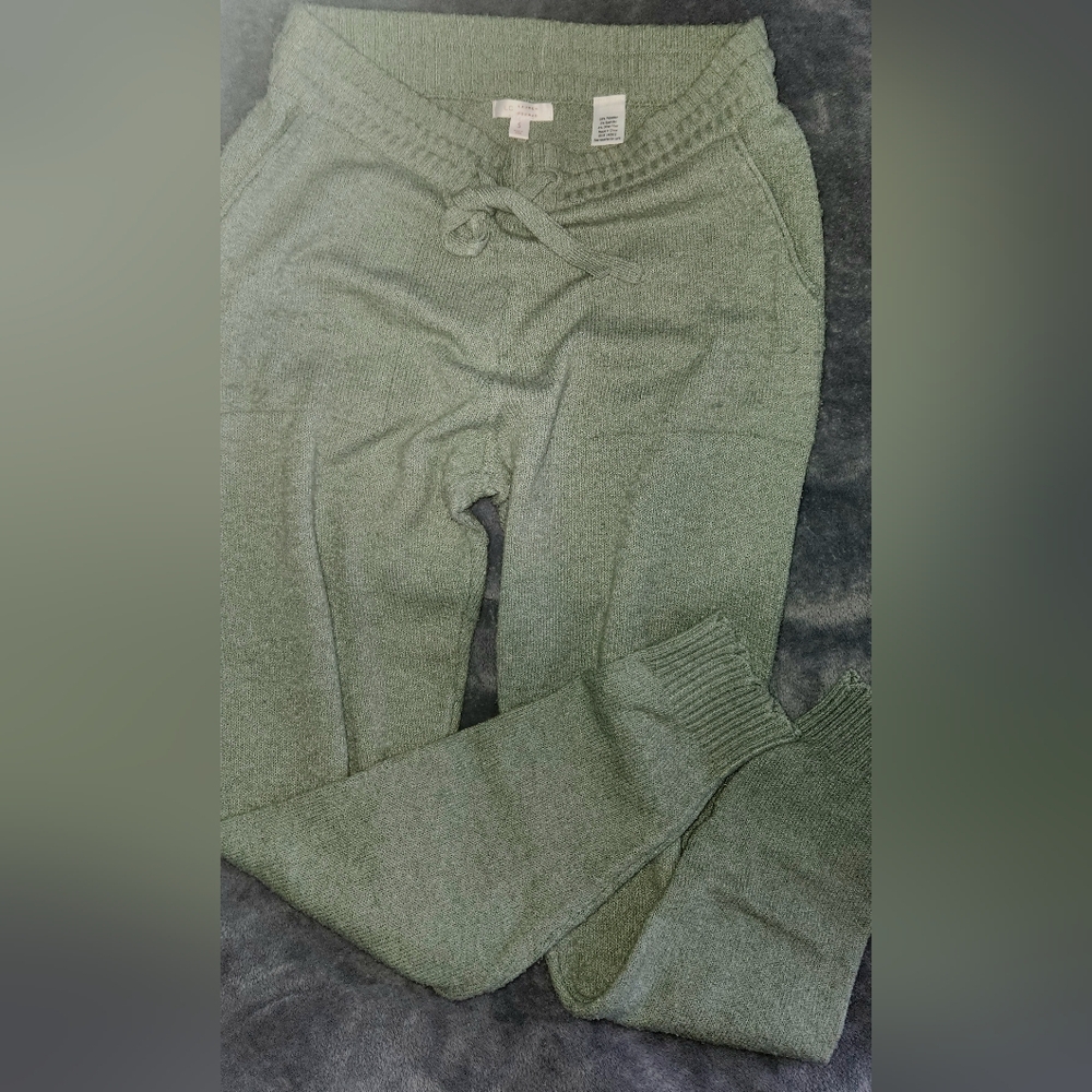 Lauren Conrad Sweater Lounge Pants Olive Green